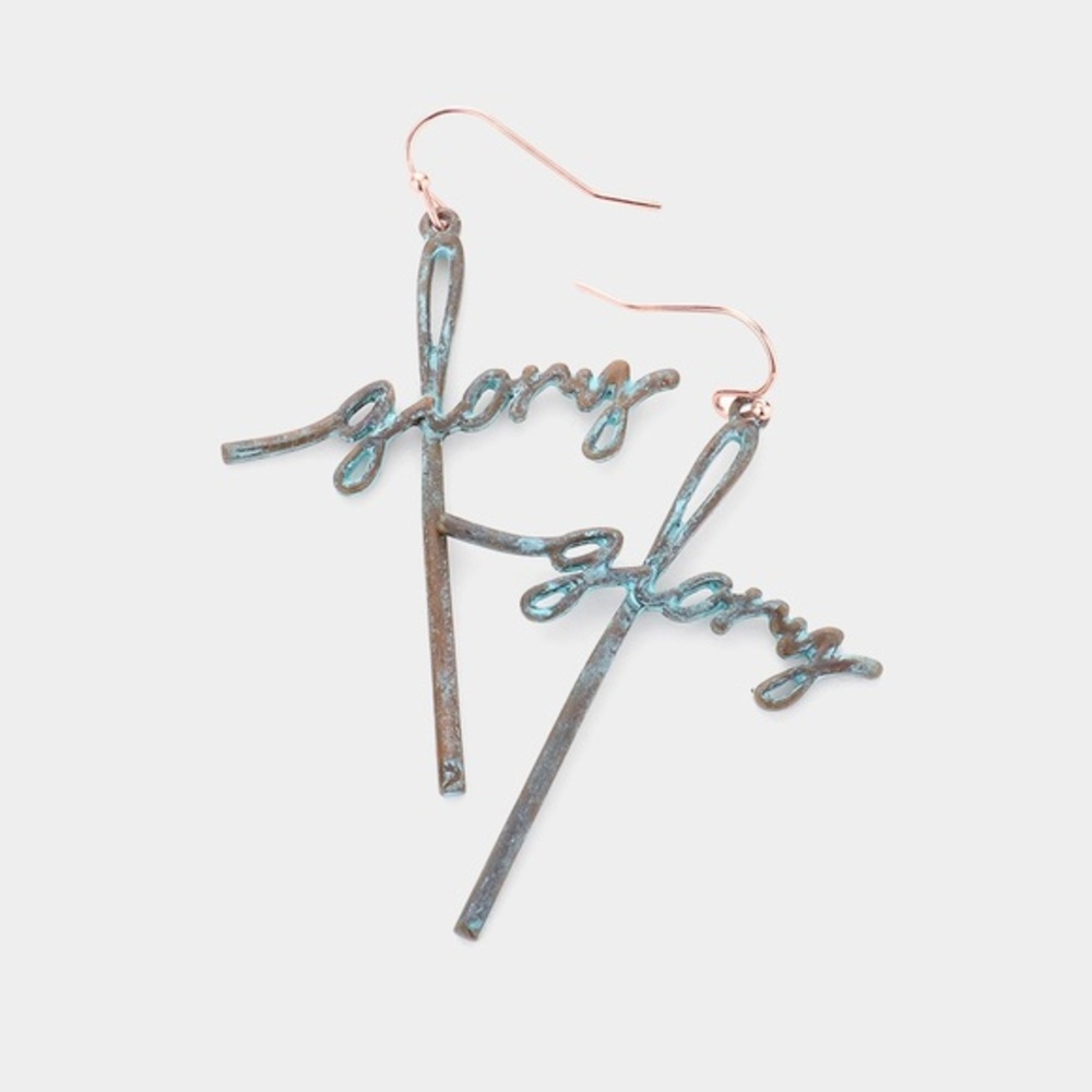 Glory cross earrings